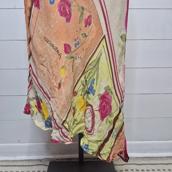 Vintage 90's Coupe Classique Patchwork Midi Dress Size S - Picture 4 of 13